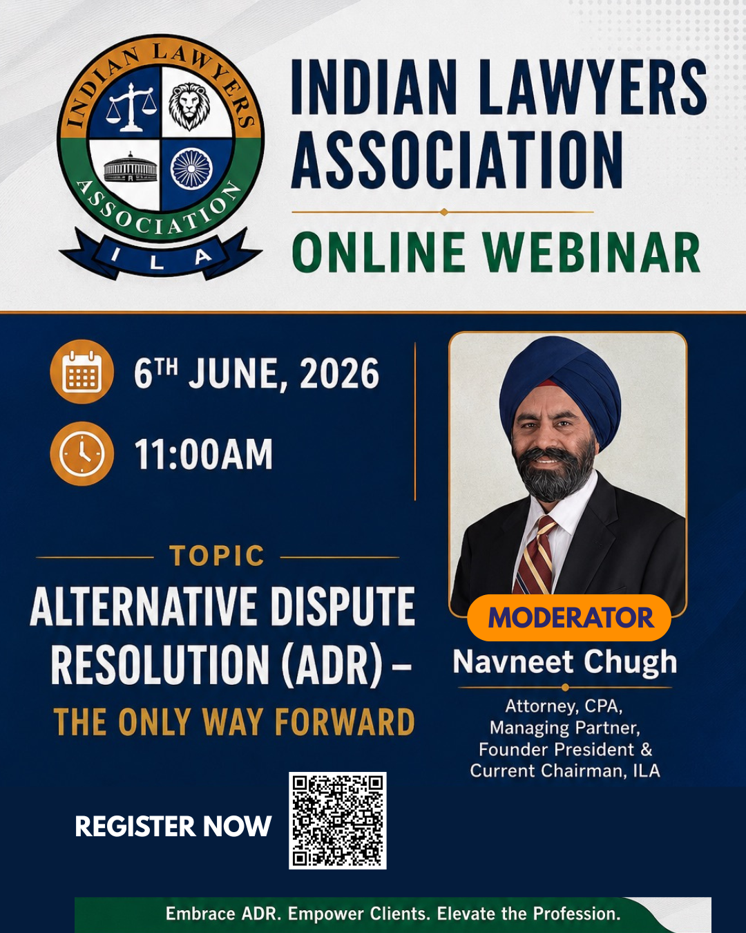 ILA Webinar on Alternative Dispute Resolution (ADR) – The Only Way Forward